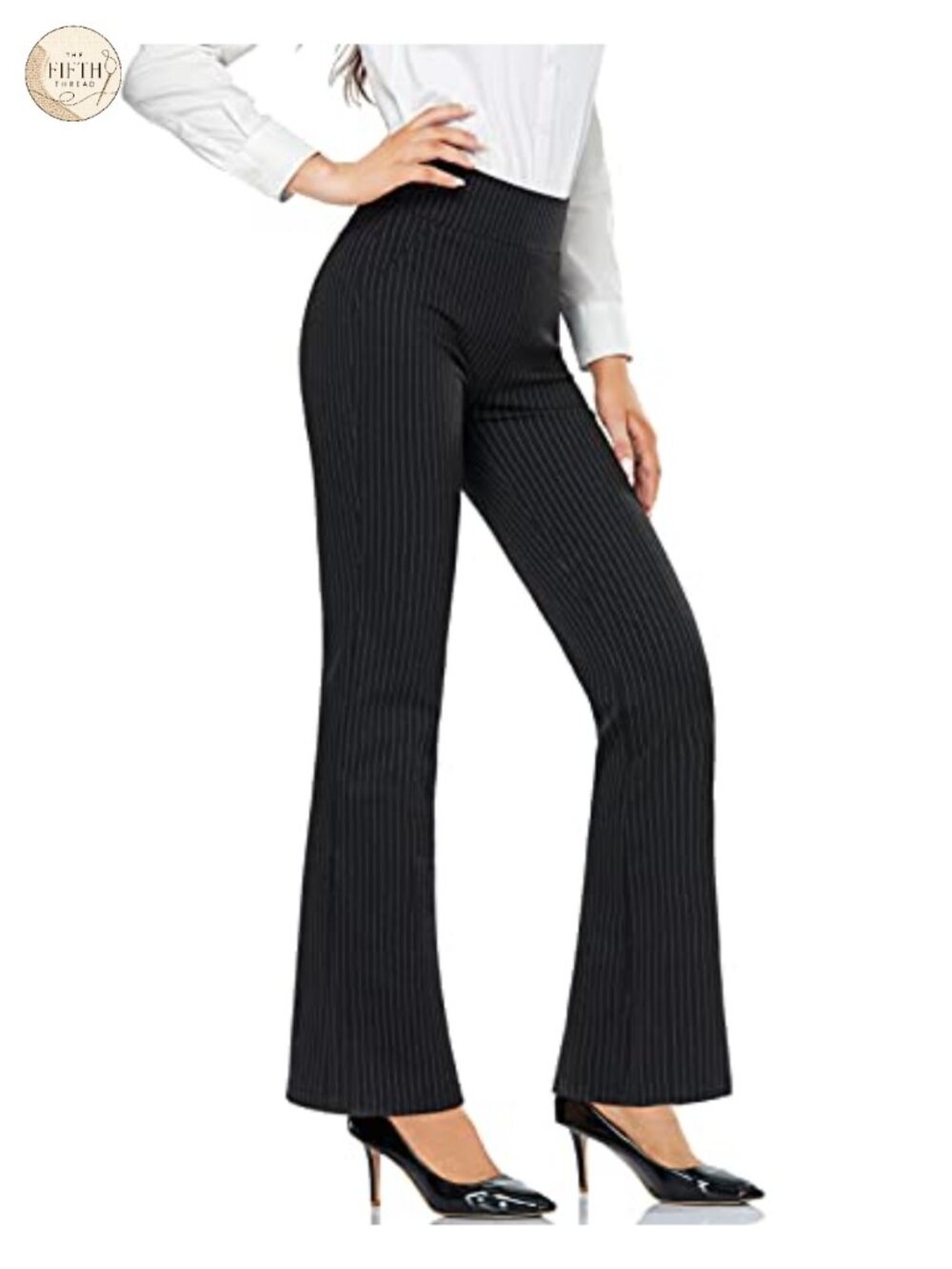 High Waist Stretchy Bootcut Dress Pants Office Business Casual Tall Petite